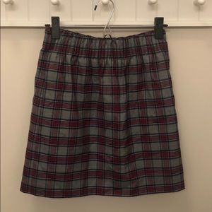 Jcrew plaid mini skirt